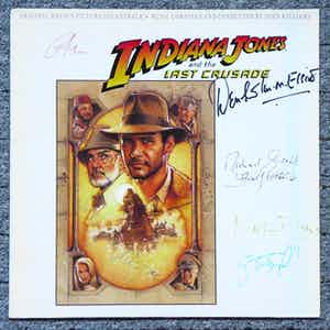John Williams - Indiana Jones Last Crusade LP signiert Connery Ford Spielberg Lucas +3 verkocht voor € 99!