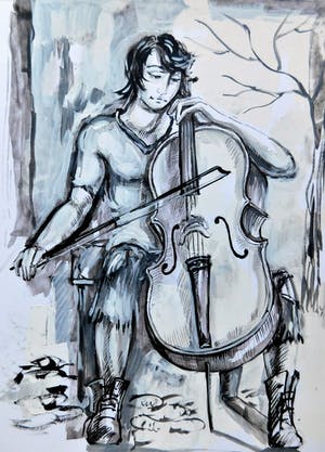 Natia Antadze - "Cellospieler " kopen? Bied vanaf 1!