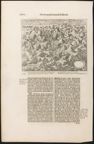 Niet of onleesbaar gesigneerd - Gravure, Slag bij Nieuwpoort kopen? Bied vanaf 1!