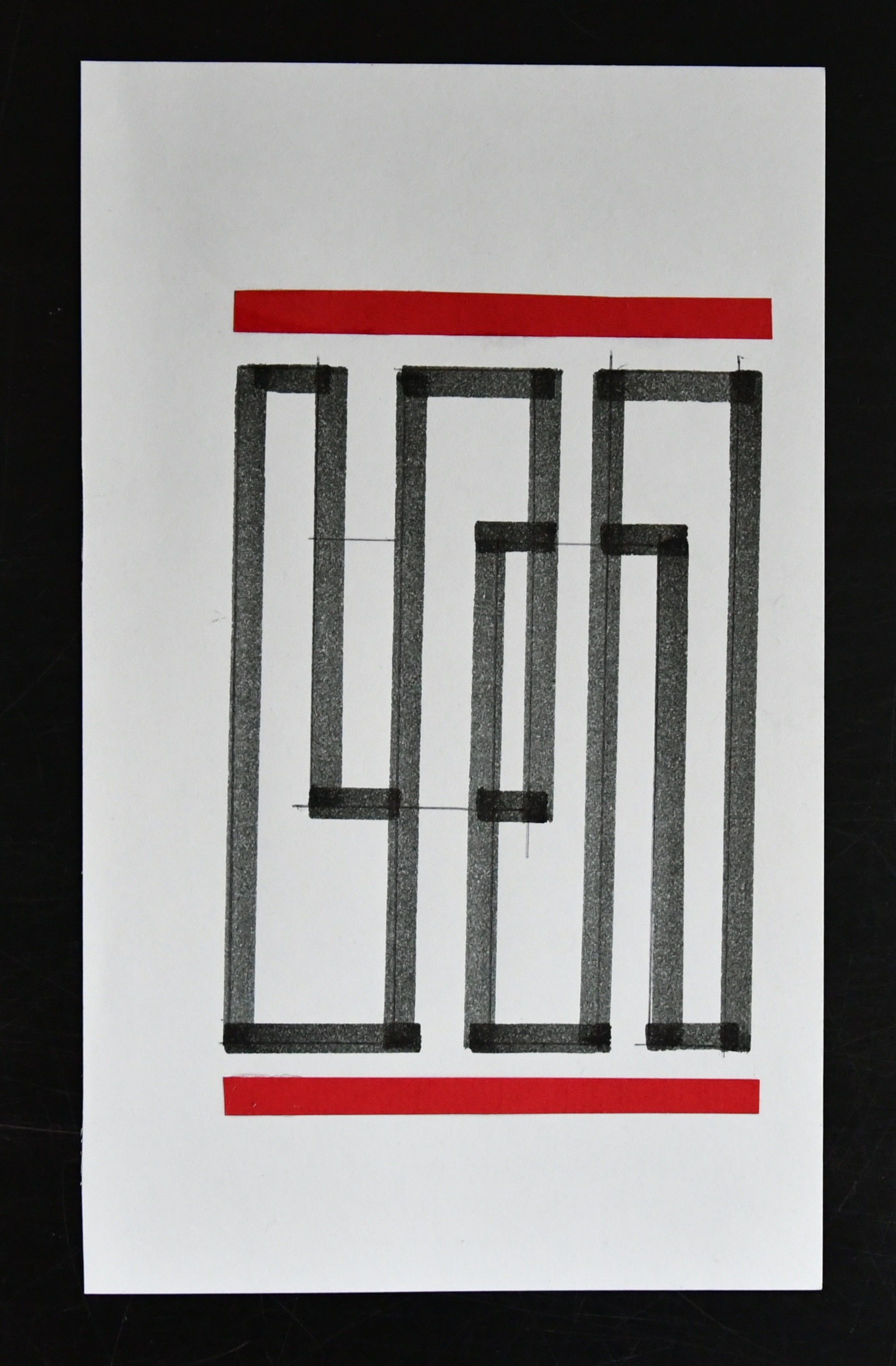 Siep van den Berg - CONSTRUCTIVISTISCHE Compositie/ collage in rood # 1980, mint kopen? Bied vanaf 39!