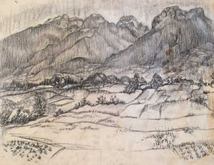 Gerard Huijsser - C4992-21, Poort in Fez, Marokko, Berglandschap kopen? Bied vanaf 45!