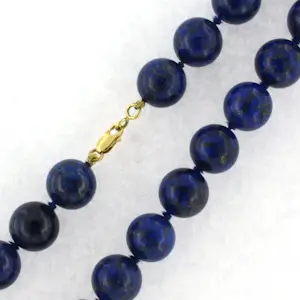 18k gouden slot aan een Lapis Lazuli kralen snoer - 65 cm lang - 156 gram kaufen? Bieten Sie von 200!