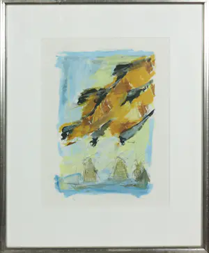 Richard Smeets - Set van 2 mooie zeefdrukken, Denkend aan Holland - Ingelijst kopen? Bied vanaf 50!