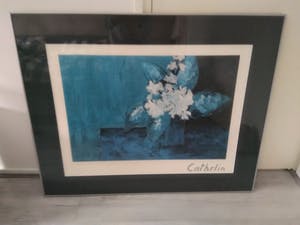 Bernard Cathelin - Lijst met bloemenprent kopen? Bied vanaf 150!