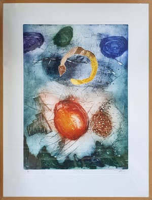 Ad Arma - Ets: 'Reading my SF' - Ingelijst (Zeer groot) kopen? Bied vanaf 195!