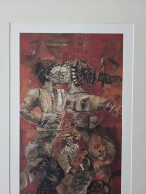 Astrid Engels - Geliefden. Art print. Gesigneerd. kopen? Bied vanaf 69!