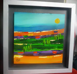 Ad van Hassel - Mediterraan landschap -acryl op paneel- kopen? Bied vanaf 45!