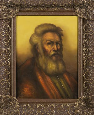 Niet of onleesbaar gesigneerd - Olieverf op doek, Portret - Ingelijst kopen? Bied vanaf 1!