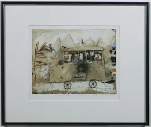 Willem Janssen - Werner Lehmann, Annemiek Vos, Dick Tasma! SET van 7 kleine ingelijste werken kopen? Bied vanaf 100!