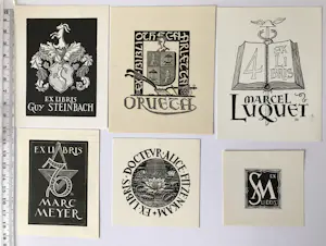 Buy Daniel Meyer - Lot met 34 ex-libris & gravures van de Franse kunstenaar Daniel Meyer? Bid from 33!