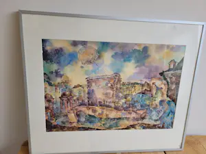 AcheterGerard Altmann - Fantasie landschap met ballon? Enchérissez de 25!