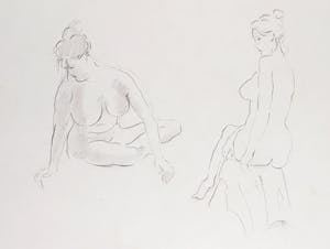 Jan Sluijters (jr.) - Potlood op papier, Naaktstudie kopen? Bied vanaf 1!