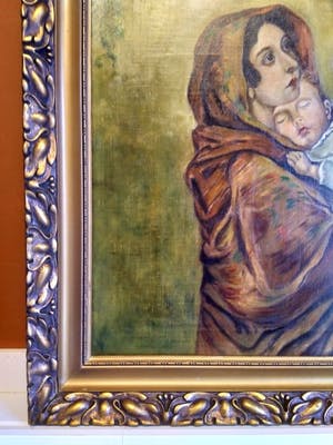 Niet of onleesbaar gesigneerd - naar Feruzzi - La Madonnina (La Madonna del Riposo) - 1949 kopen? Bied vanaf 1!