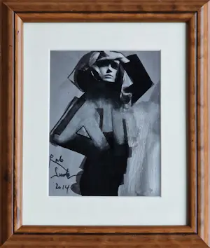 Rob Scholte - "Gemengde techniek: 'Fantasie 9 (vrouw met hand) boven haar ogen)' (2014)" kopen? Bied vanaf 420!