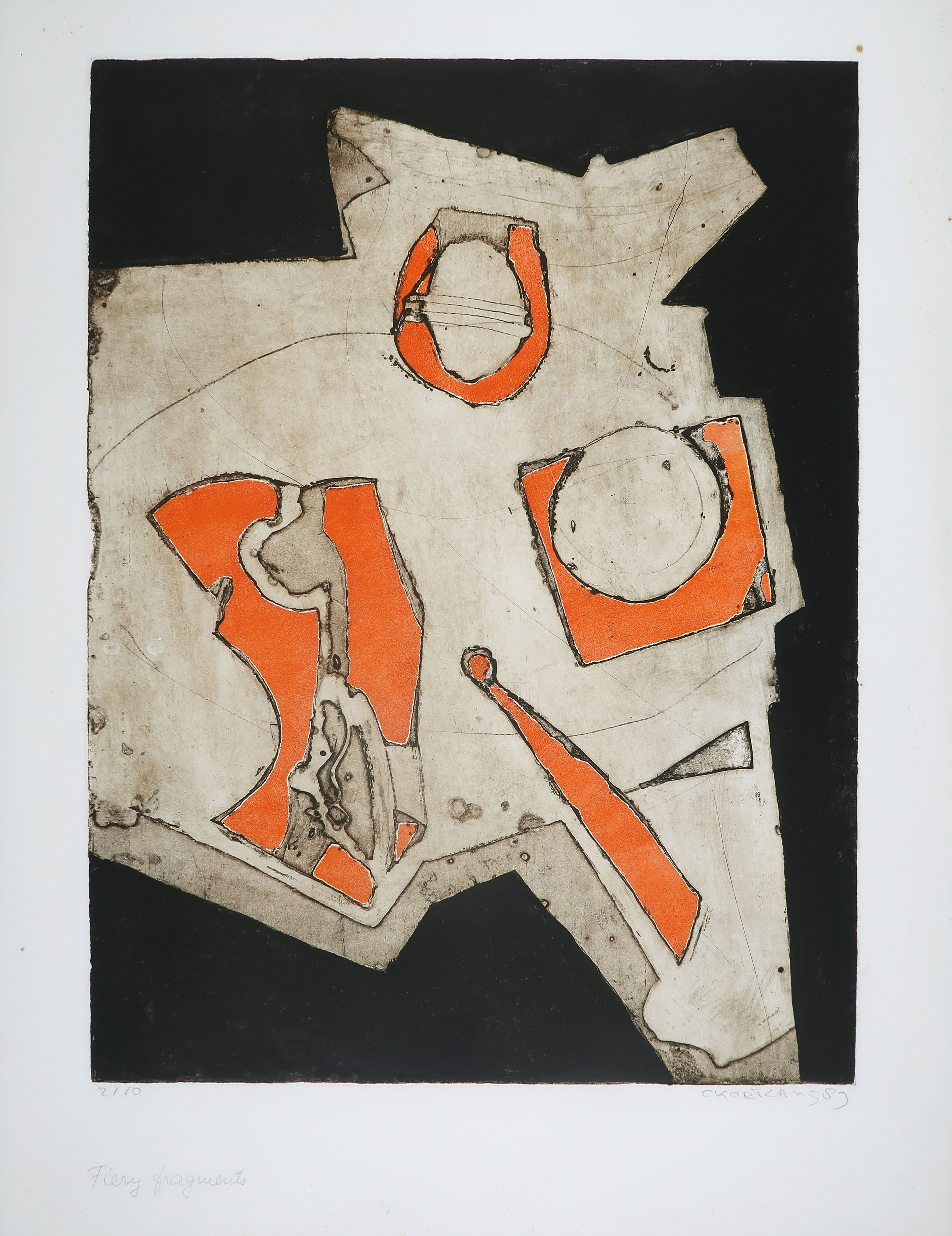 Cees Kortlang - Kleurenets, Fiery fragments kopen? Bied vanaf 35!