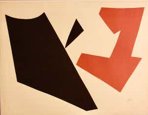 Andre van der Vossen - abstract verkocht voor € 400!