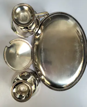 Koninklijke Van Kempen & Begeer - Keltum - Elegant verzilverd roomstel kopen? Bied vanaf 35!