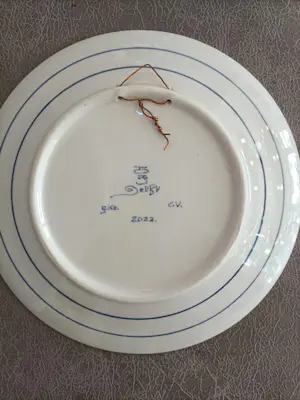 Porceleyne Fles - wandbord met molen (Kinderdijk?) kopen? Bied vanaf 10!