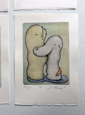 Jorg Reme - set van 4 etsen, kleine oplage, zeldzaam kopen? Bied vanaf 95!