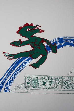 Lucebert - Litho - Knechten van Vishnu - 1972 kopen? Bied vanaf 225!