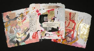 Miriam Slaats - Map met drie zeefdrukken, Alle kennis komt voort uit onze zintuigen kopen? Bied vanaf 40!