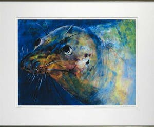 Maya Wildevuur - Zeefdruk. Titel, "Zeehond". kopen? Bied vanaf 80!