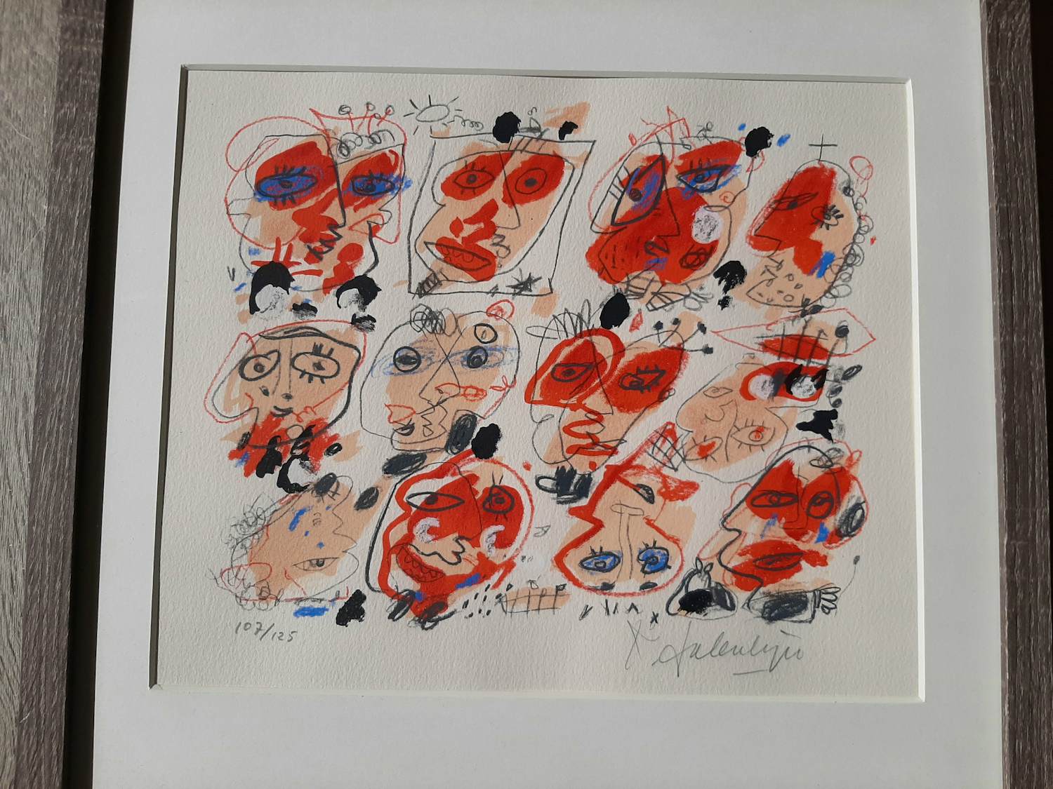 Kees Salentijn - Zeefdruk, People , ingelijst kopen? Bied vanaf 45!