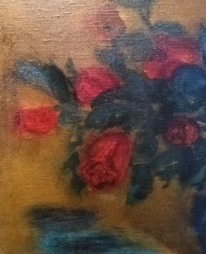 Niet of onleesbaar gesigneerd - Hollandse School 19e eeuw - gesigneerd - Stilleven - Rozen op vaas kopen? Bied vanaf 1!