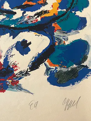 Karel Appel - Jij en ik, 1962 – Kunstenaarsafdruk (ea) – Lithografie kopen? Bied vanaf 2000!