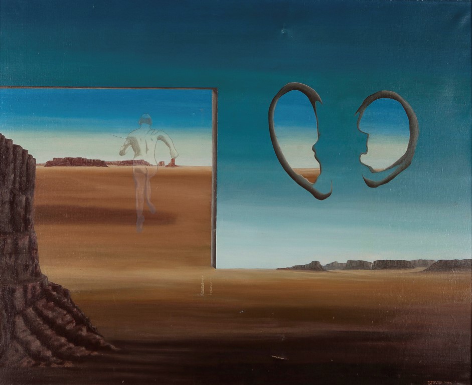 Victor Julien Trip - Geluidsbarrière - Olieverf op doek - Herkomst BKR Rotterdam -  kopen? Bied vanaf 10!