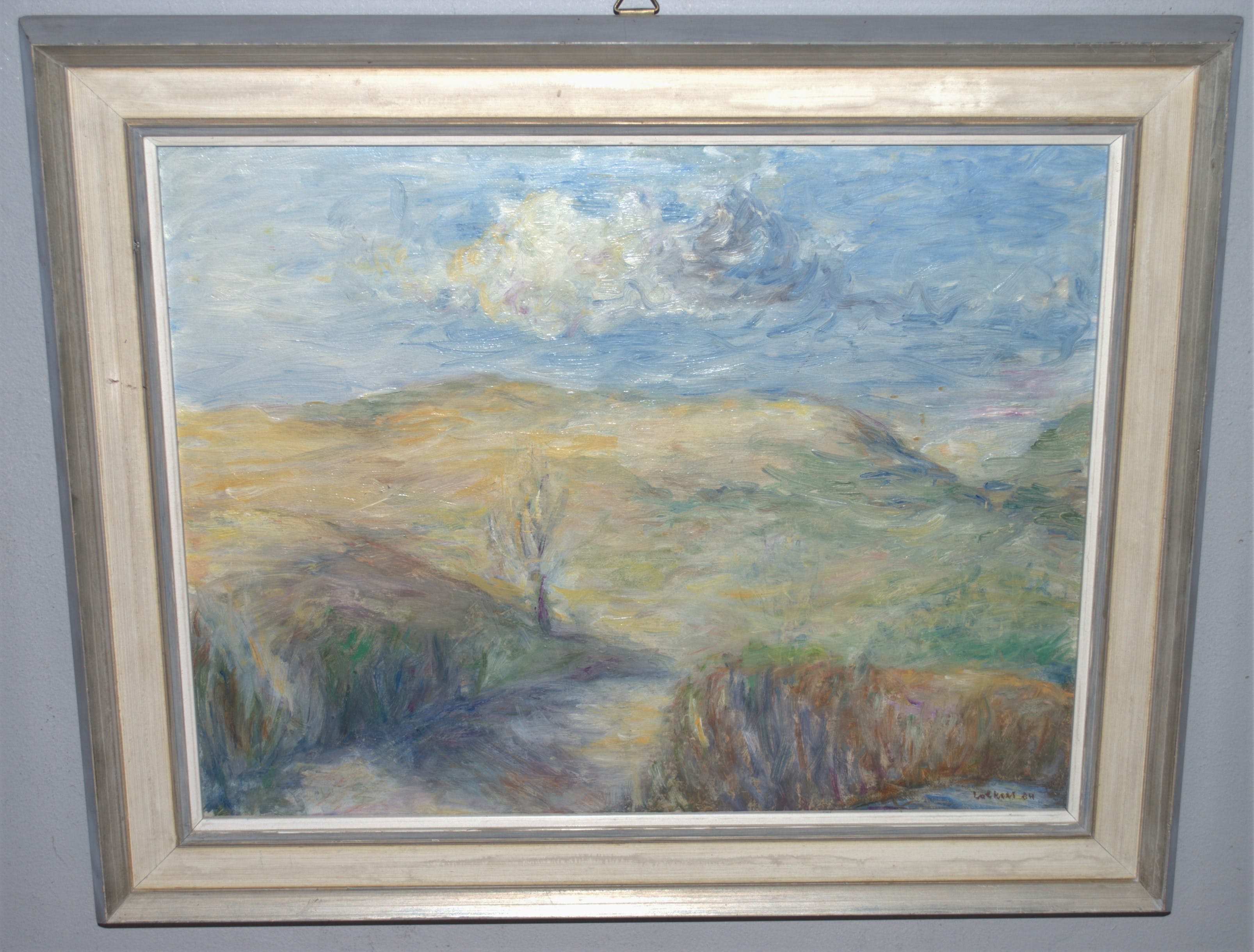 Meinert Volkers - Nieuwe Haagse School - duinlandschap olieverf verkocht voor € 80!