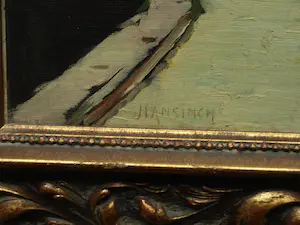 Herman Ansingh - Olieverf op paneel , Oude vrouw in straatje bij poort – Lijst, 64½ x 54½ cm kopen? Bied vanaf 1!