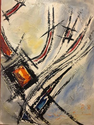 Gerard Bijnens - Abstract werk kopen? Bied vanaf 50!