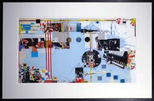 Sam Middleton - Zeefdruk, Zonder titel ll - Ingelijst (groot) verkocht voor € 50!