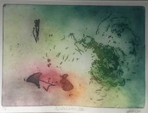 Ad Arma - "Eilanden 3" - Ets, Ingelijst, Oplage van slechts 5 stuks kopen? Bied vanaf 85!