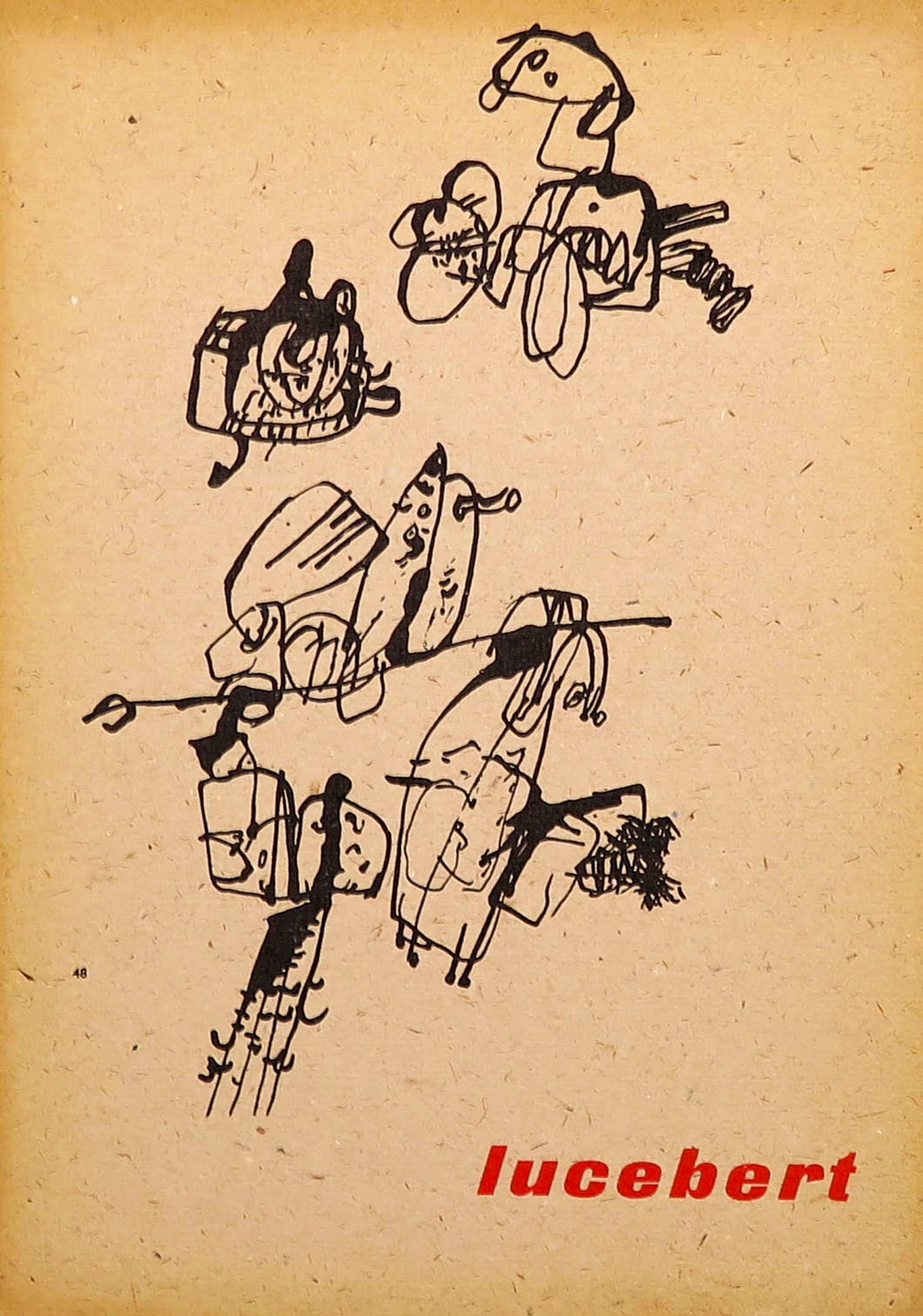 Lucebert - Litho, Tentoonstellingscatalogus Stedelijk Museum Amsterdam verkocht voor € 45!