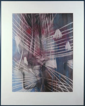 Theo van der Nahmer - Pastel/krijt op papier, Farao - Ingelijst kopen? Bied vanaf 1!