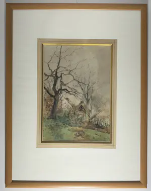 Victor Uytterschaut - Prachtig aquarel, landelijk tafereel kopen? Bied vanaf 120!