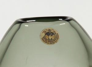 Per Lutken - Glas, Grijze druppelvaas door Holmegaard kopen? Bied vanaf 1!