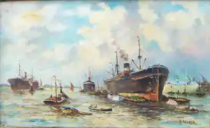 J. van Delden - Havengezicht vendu pour 60€ !