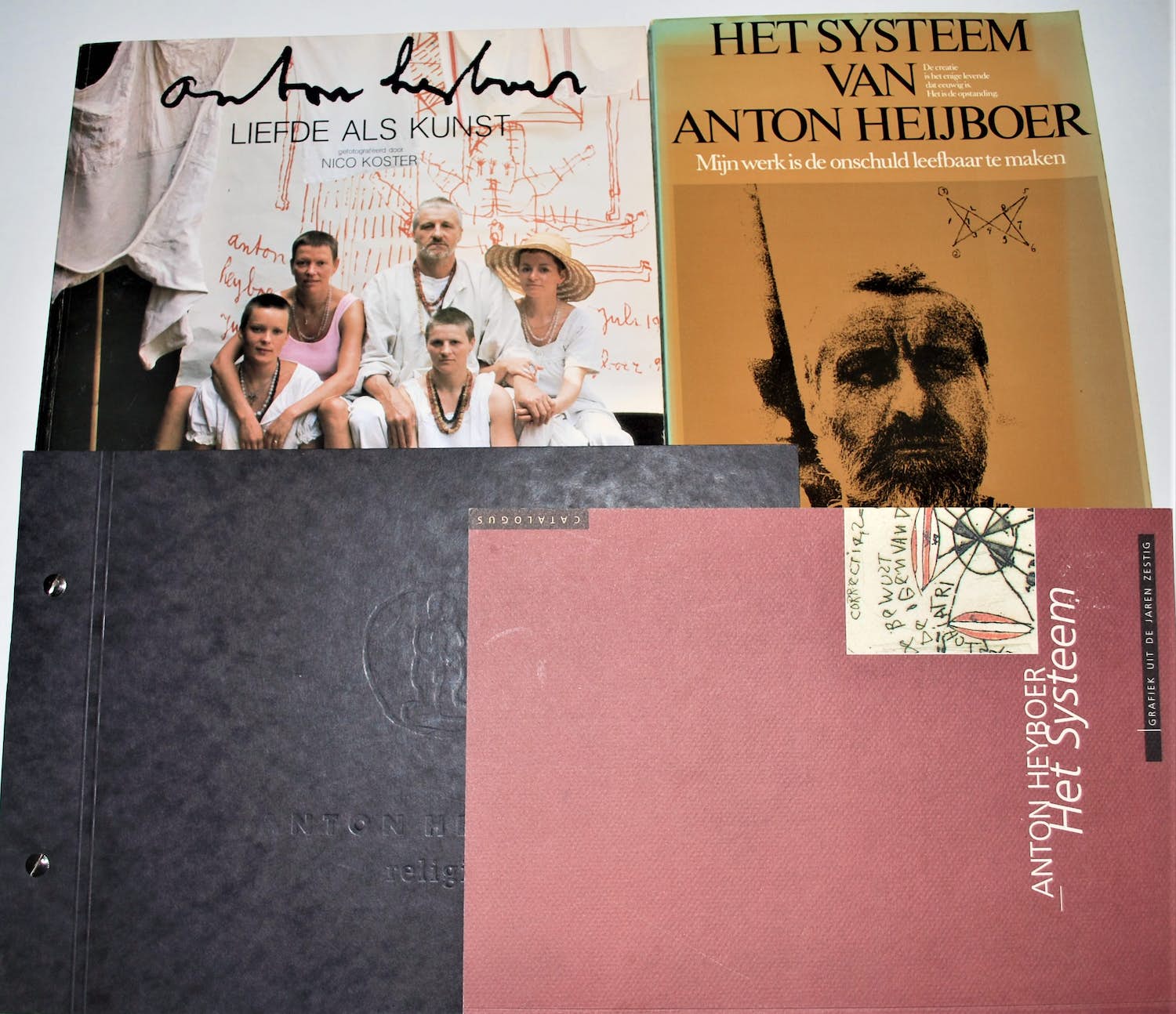 Anton Heyboer - 4 boeken: 2x het systeem Heyboer, 1x Religie, 1x Liefde als Kunst kopen? Bied vanaf 60!