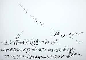 Henri Plaat - Litho, Zonder titel verkocht voor € 35!