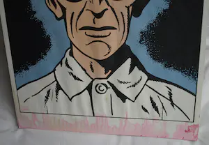 Edgar Pierre Jacobs - 1 Zeefdruk + 34 ingelijste kaartjes , Blake en Mortimer, “Het Gele Teken” kopen? Bied vanaf 1!