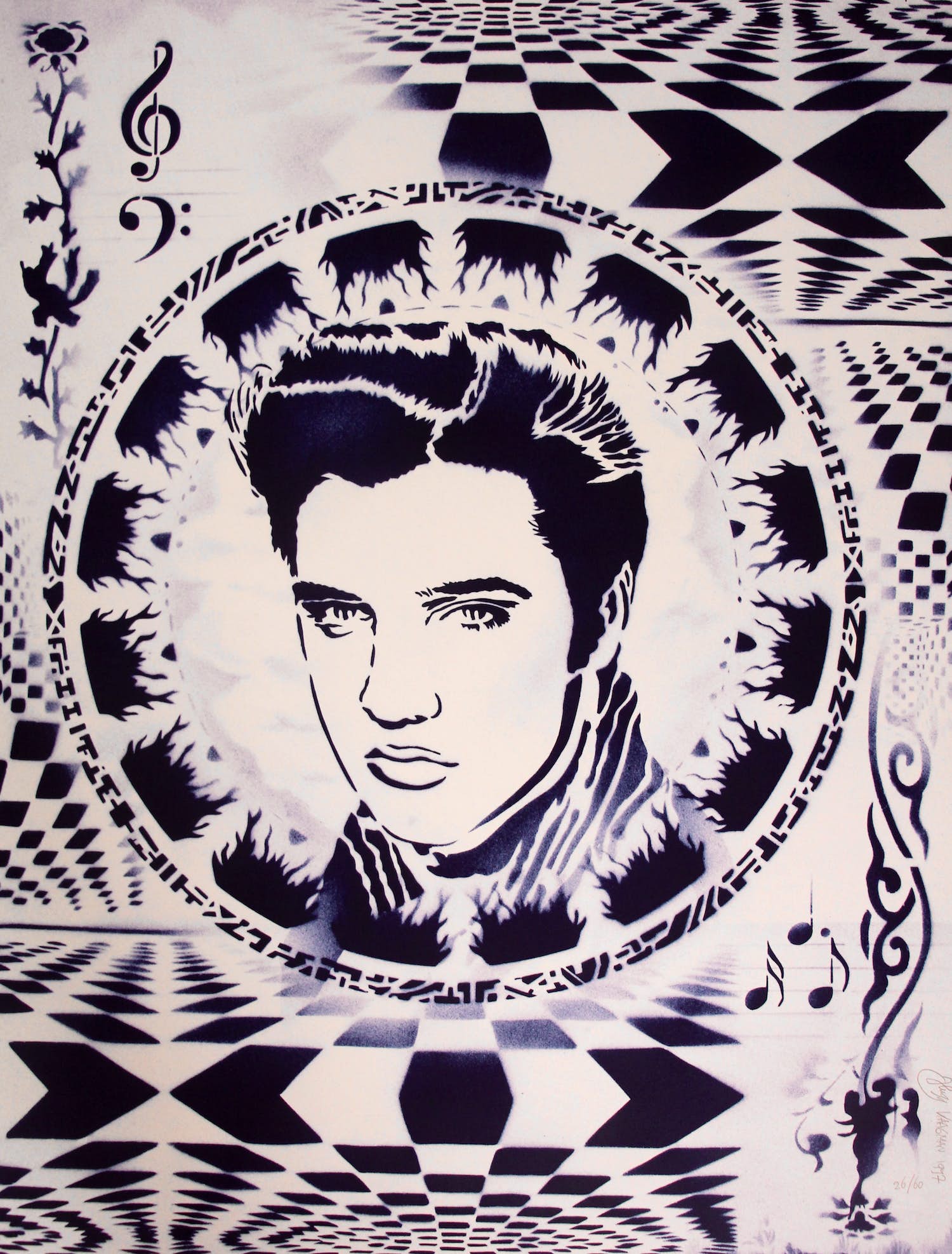 Hugo Kaagman - Litho: 'Elvis' - 1997 kopen? Bied vanaf 50!