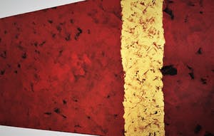 John Foppen - Rapsodie in Red+Black+ Gold... # K02. XL. GROOT. kopen? Bied vanaf 169!