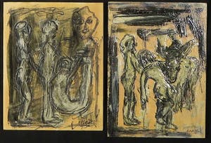 Pieter Haan - Lot van zeven werken, diverse voorstellingen in thema oorlog kopen? Bied vanaf 1!