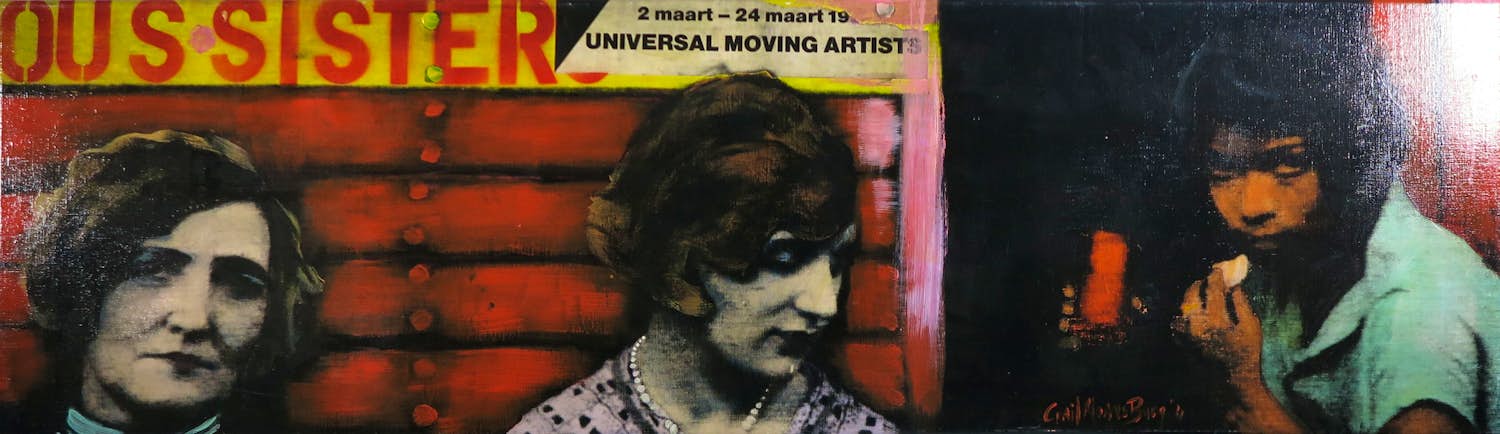 Crail Moansburg - Acryl/ gemengde technieken op doek, The wild women (groot) kopen? Bied vanaf 175!