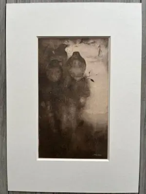 Jan Mankes - Originele Heliogravure Lijsters in Avondstemming 1923 kopen? Bied vanaf 115!