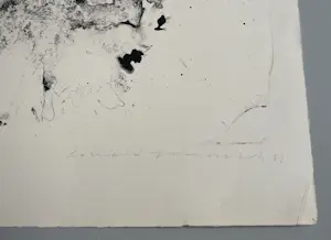 Eduard Franoschek - Große signierte nummerierte Lithographie von 1961 - Informel kopen? Bied vanaf 160!