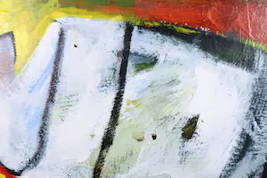 John Lie a Fo - Olieverf op doek, Zonder titel - Ingelijst (Groot) kopen? Bied vanaf 350!